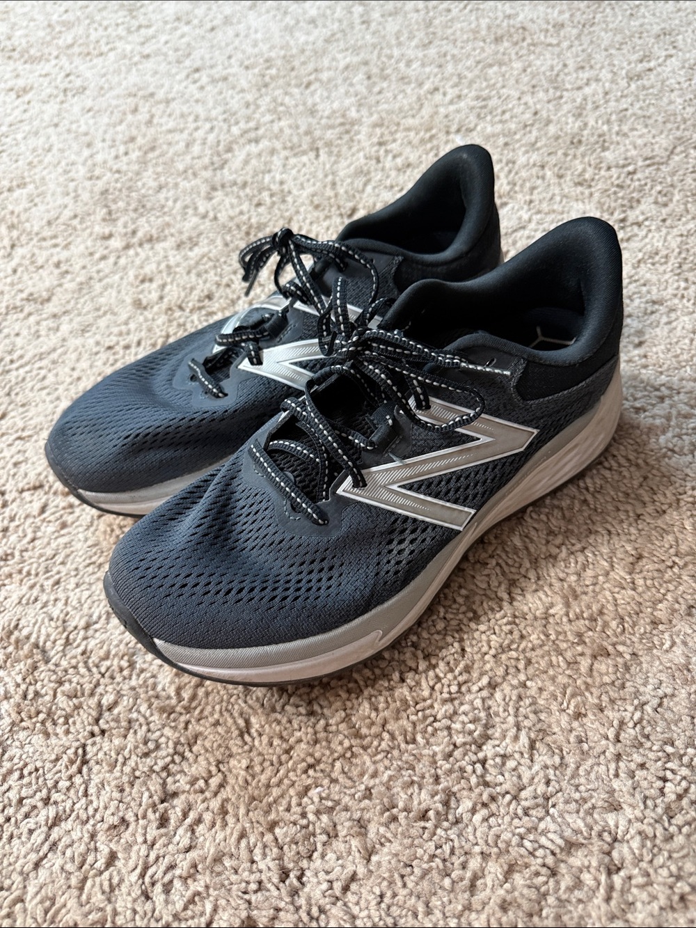 New Balance Black and Silver Women's Athletic Sneakers